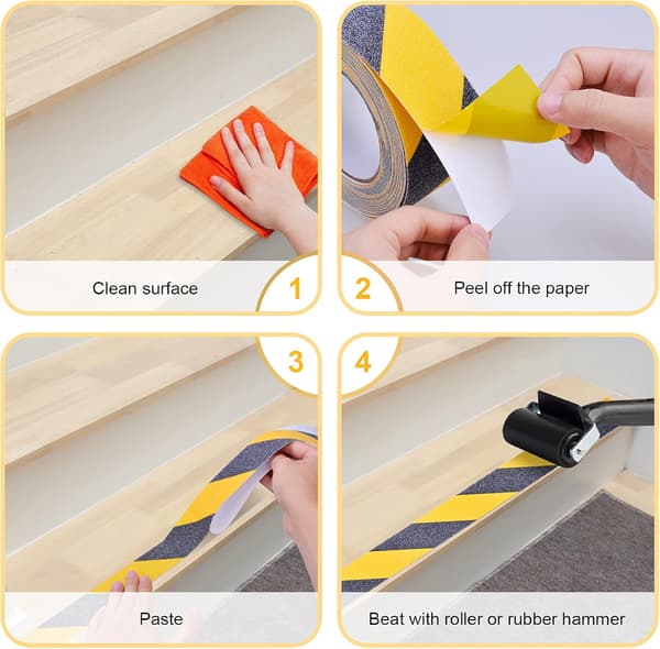 Antislip-trapper til trapper, 5cm*10m, selvklebende antislip-tape