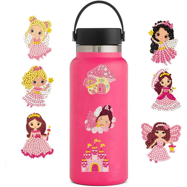 2 Sæt Diamantmaleri Sticker Kits til Børn, Mal efter Numre