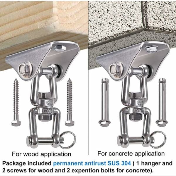 Robust krok med 360° rotasjon i SUS304 rustfritt stål, 4