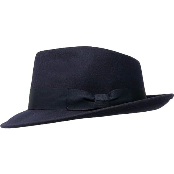 Fedora Hat - 100% Uldfilt - Foldbar til Rejser - Vandafvisende