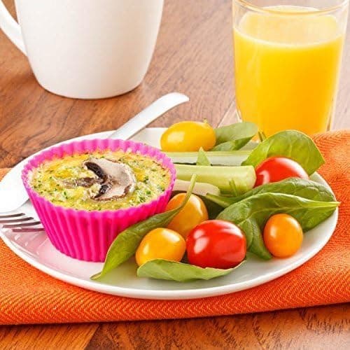36 Pak Silikon Muffinsforme Bagekopper Genanvendelige Non-Stick Kageforme Sæt