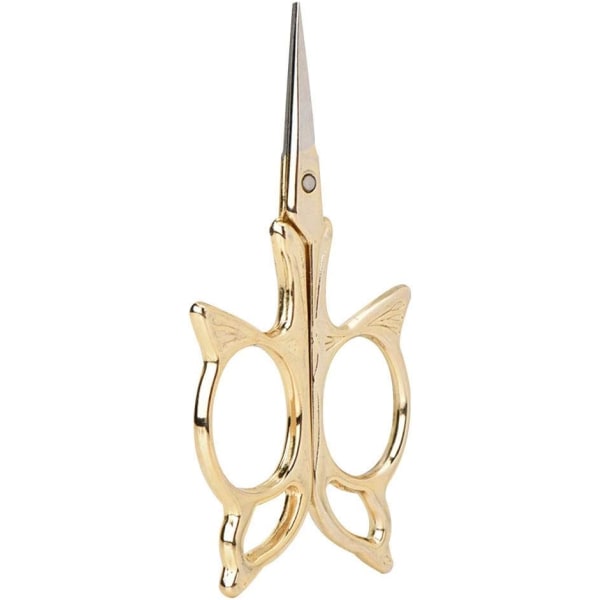 1pcs Gold Fine Small Scissors Mini Butterfly Scissors Thread