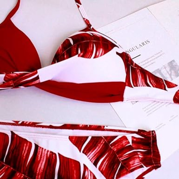Baddräkt Kvinna 2-delad Sexig Enfärgad Triangelbikini
