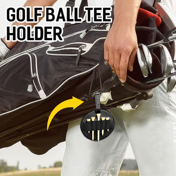 10 golf tees udendørs læder golfposer