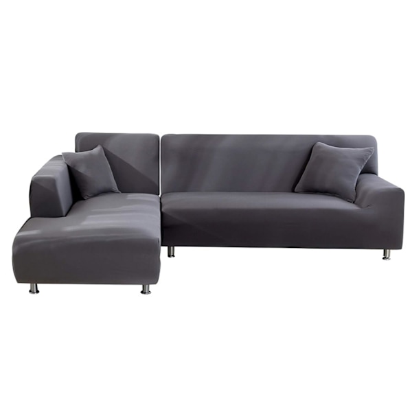 Sektionssofabetræk, L-formet sofaovertræk 1 stk. elastisk stræk