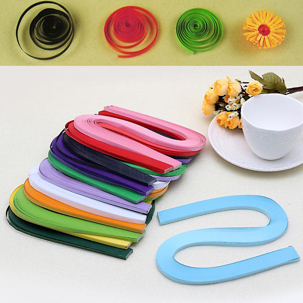 120 strimler Quilling papir 5mm bredde Solid Color Origami papir Diy håndværk Smaragdgrøn