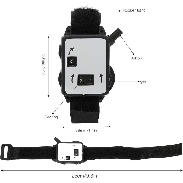 Golf Score Counter, Golf Slag Counter, Manuel Dial Indikator