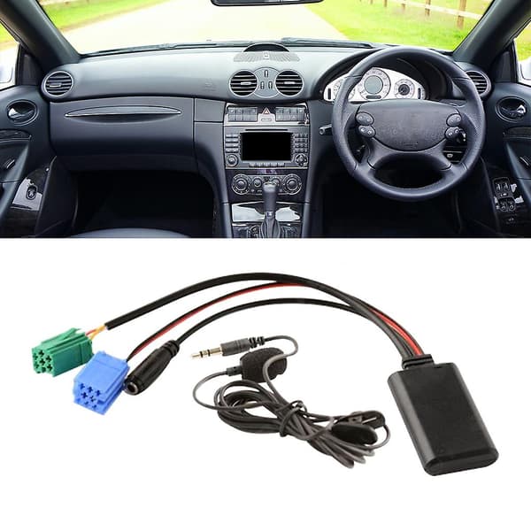 For Renault- Bil Bluetooth-5.0 Lyd Musikk Adapter Mottaker Mikrofon Gratis Samtale