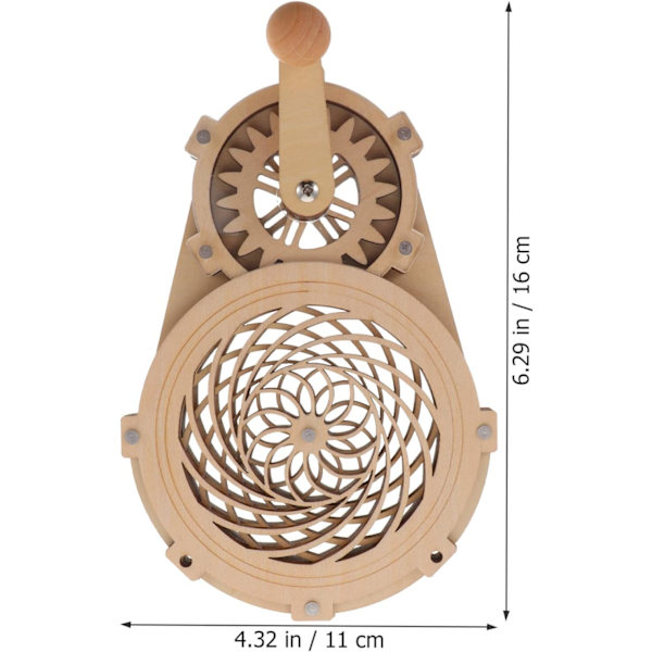 1 kpl 3D Puinen Kaleidoskooppi Leikkiseti Lapsille DIY Kiertävä