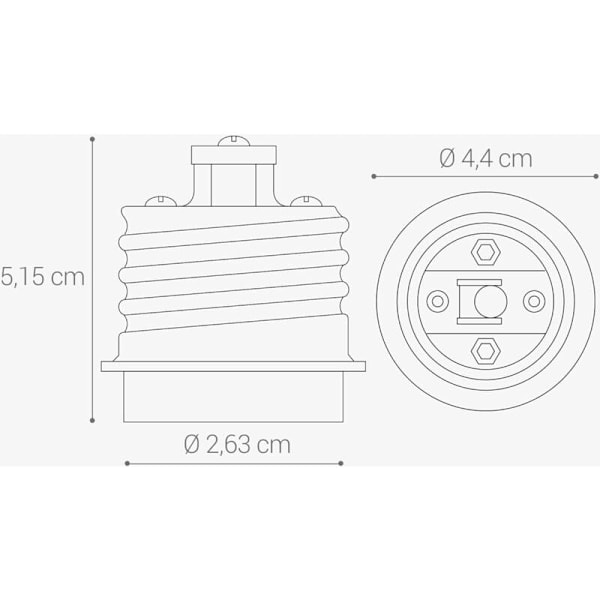 4x sokkeladapter - E40 til E27 sokkelomformer - E27 sokkellampeholderadapter for halogen LED-pære