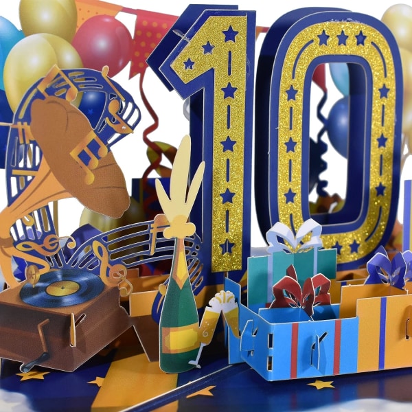Pop-up-syntymäpäiväkortti - 3D-kortti