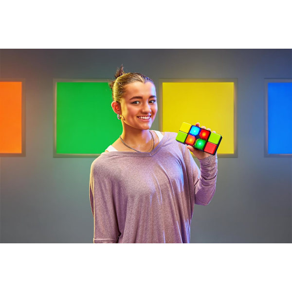 Elektroniskt Handhållet Spel | Missbruksskapande Multiplayer-Pusselspel med Färdigheter | Vänd, Skjut och Matcha Färger för att Slå Klockan