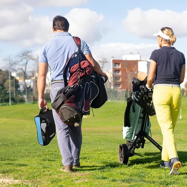 1 Blå Golf Skoposer, Udendørs Rejse Lynlås, Vandafvisende og