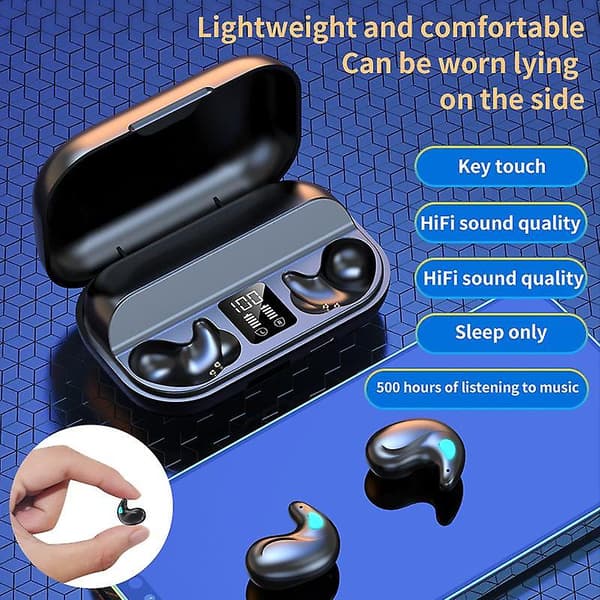 In-ear sovehovedtelefoner mini øretelefoner bluetooth headset 5.3 høj lydkvalitet tws bluetooth headset