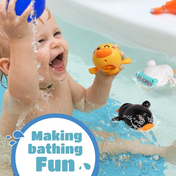 Baby badelegetøj til børn i alderen 1-3 år, flydende badelegetøj til småbørn til drenge og piger, fødselsdagsgave, 12 måneder spædbarn pool svømning vandspil til babyshower strand badetid, alder 1-4-8 år gammel