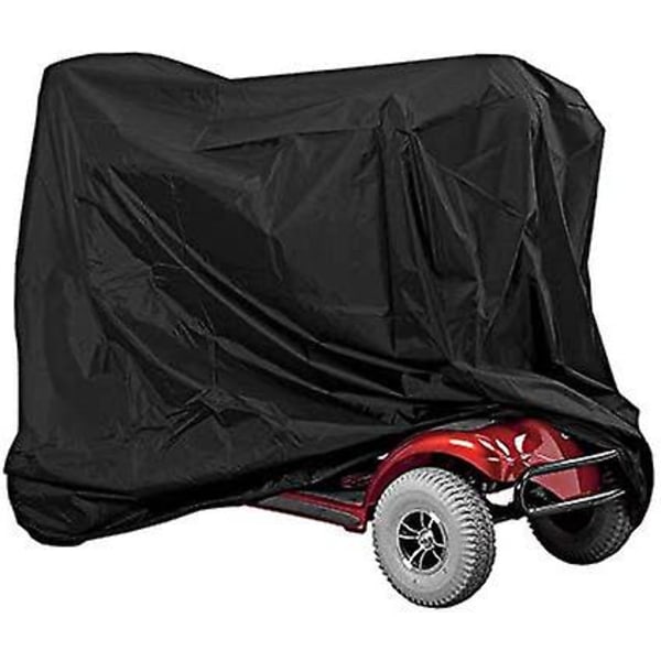 Cover 190*71*117cm Black Waterproof Mobility Scooter Motorcycle Cover Dustproof Rain, Wind, Sun Resistant Scooter Cover