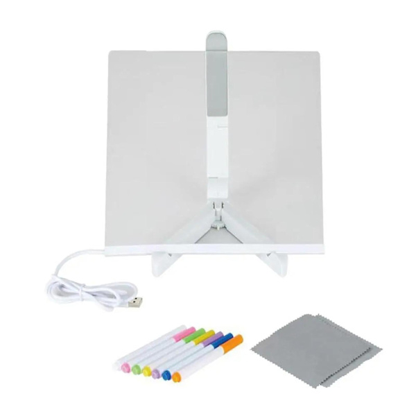 Led-muistitaulu väreillä, käsintehty DIY-lasten piirtotaulu kotiin, ravintoloihin, kahviloihin, 20*20cm