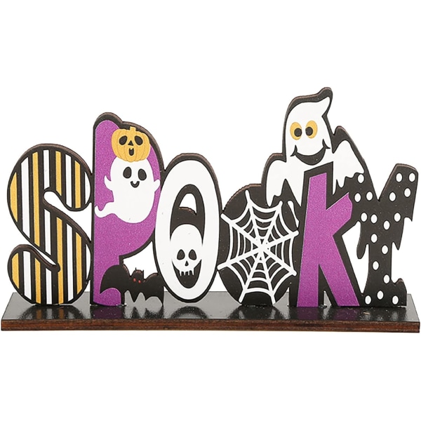 1 kpl Halloween-koristeita, puukoristeita, puuta