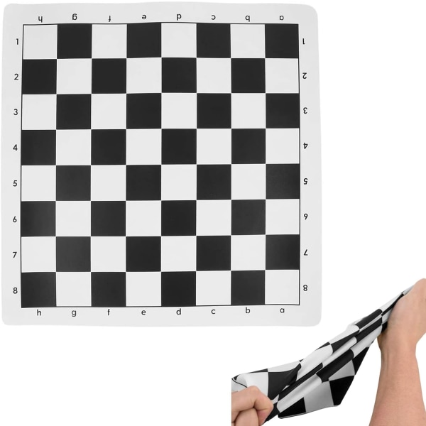 Sjakksett, sjakkspill som kan rulles sjakkbrett, bærbar sjakkmatte