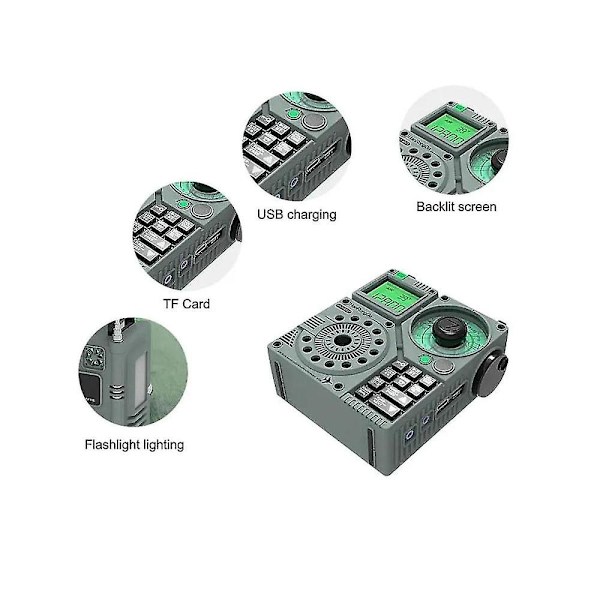 Bærbar Multiband Radio Mf Mw Sw Vhf Luftfartsbånd Maritim Supp
