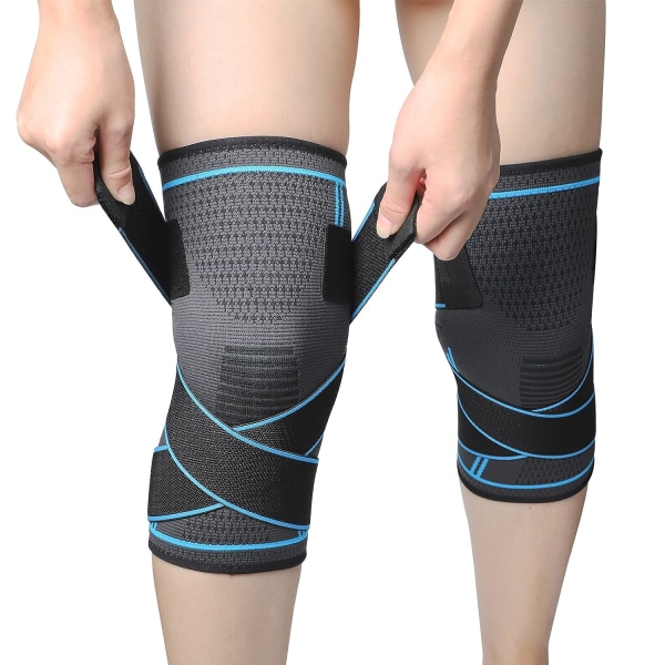 2 Pieces Knee Pads, Adjustable Elastic Knee Pads, Breathable and