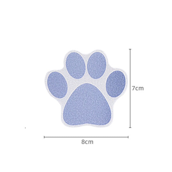 20 st Halkskyddande Badkarsdekaler Självhäftande Paw Print Halkskydd