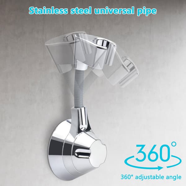 1 360° justerbar dusjhodeholder, avtakbar