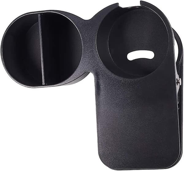 Klips på kopholder til hjem, kontor, bord, kontorstole - Sort
