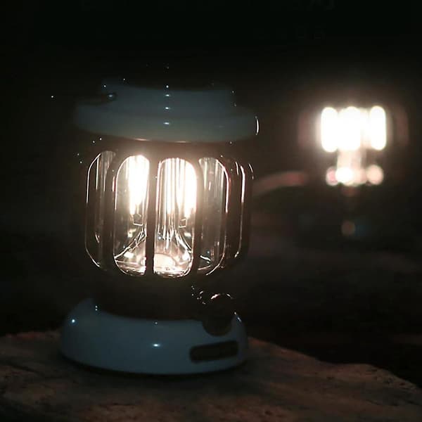 Usb bærbar belysning hestelykt teltlampe campingdekorasjon