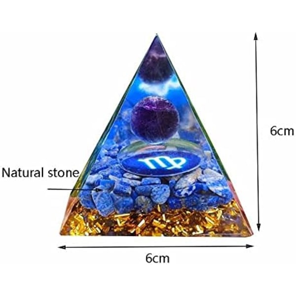 1 st (Väduren) Pyramid Konstellation Kvarts Kristall Energi Generator