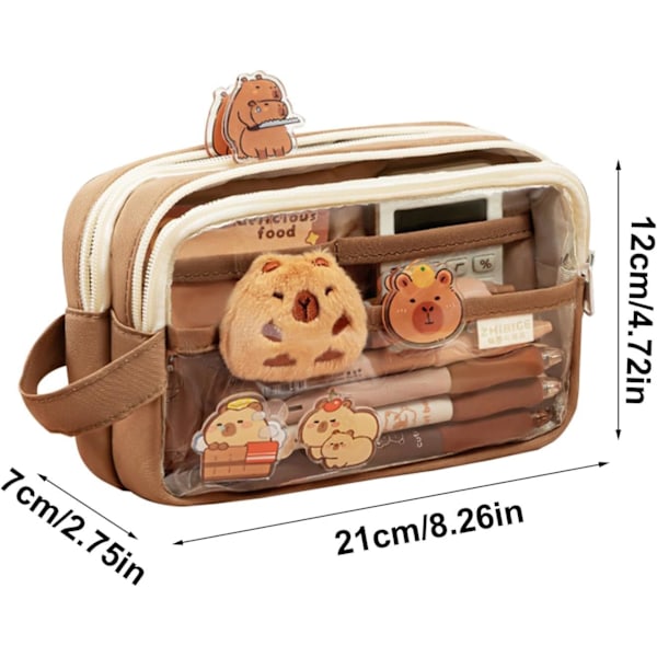 Lapicera Capibara Blyantsæske Estuche De Capibara Æstetisk Estuche Æstetisk Lapicera De Capibara Med Rum