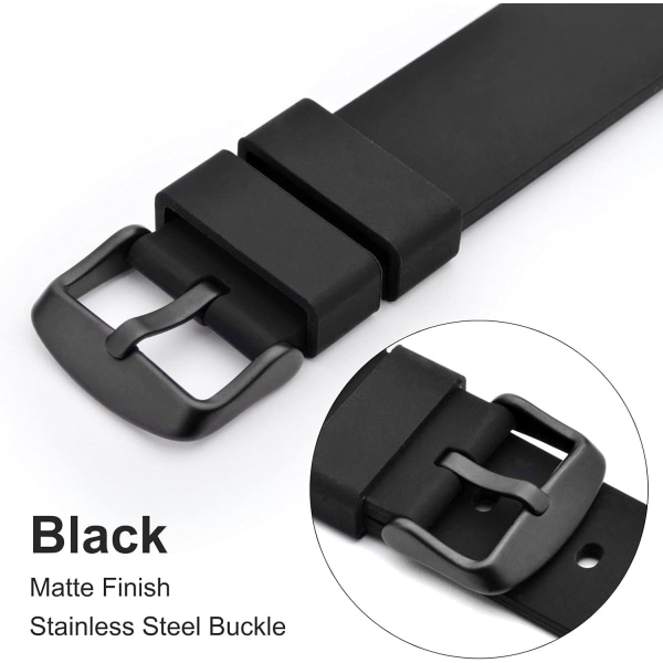 Replacement Buckle for Watch Strap, Stainless Steel, Choice of