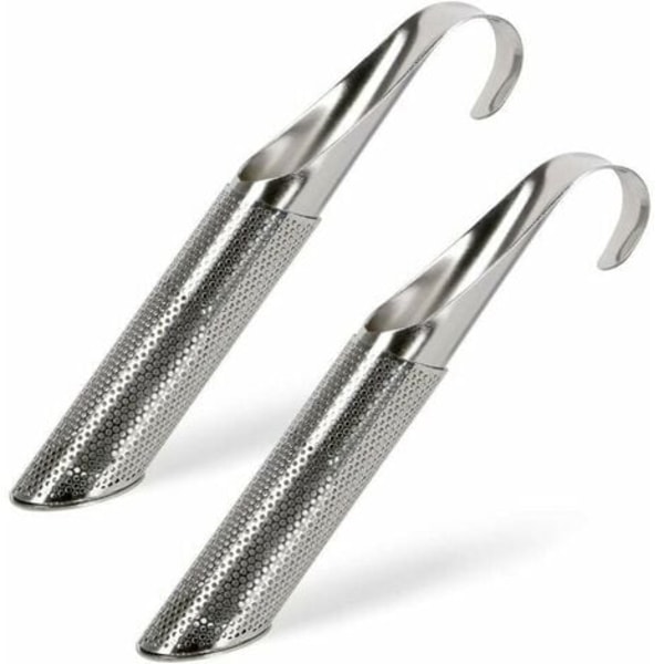 Teinfuser i rostfritt stål, rör/rörformad kryddsil, örter, teinfuser - 2-pack