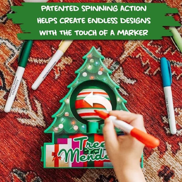 Juletræspynt Dekorationskit - Inkluderer Juletræ DIY Pynt Dekorations Spinner Kunsthåndværk Kit
