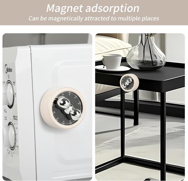 60-minutters Visuell Timer for Barn og Voksne – Morsom Mekanisk Kjøkken Timer for Matlaging, Klasserom, Baking, Lesing og