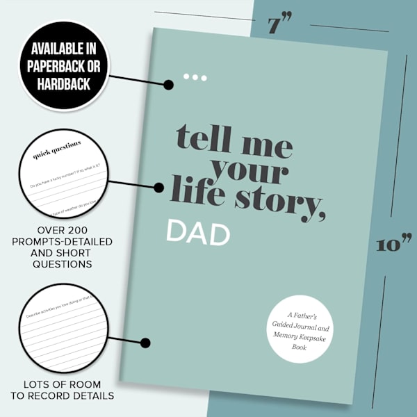 Fortell meg din livshistorie, pappa: En fars guidet journal og minnebok (Fortell meg din livshistorie® Serie B