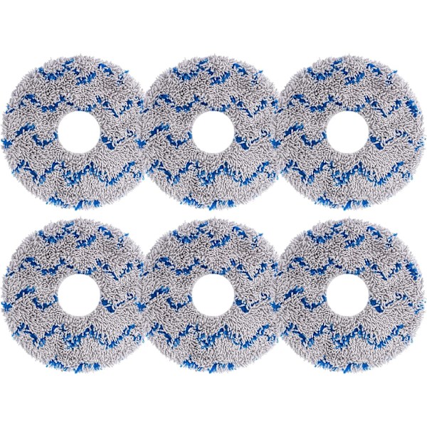 Ytre diameter 13,5 cm, indre diameter 3,5 cm, 6-pak blå