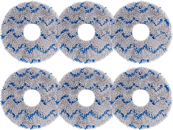 Ytterdiameter 13,5 cm, Innerdiameter 3,5 cm, 6-pack Blå