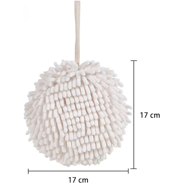 Sæt af 2 Chenille Håndklæder, Mikrofiber Badehåndklæder, Absorberende
