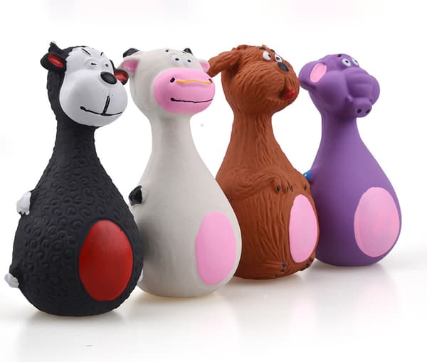 12,5 cm Latex Hvalpe Squeak Legetøj (Lilla Elefant), Engagerende