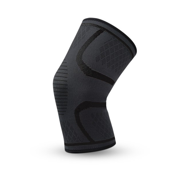 A pair of knitted nylon sports knee pads for men and women in