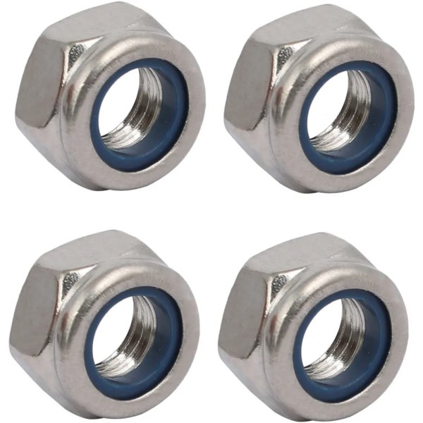 10 kpl Lukkomutteri Vasenkätinen Kierre M8x1.25mm Metrinen Kierre 304