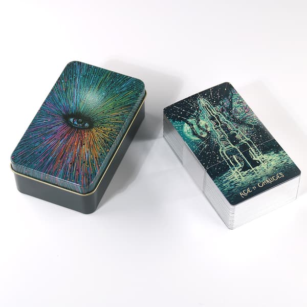 1 Den mest populära tarot-förgyllningsprocessen, högkvalitativ järnbox