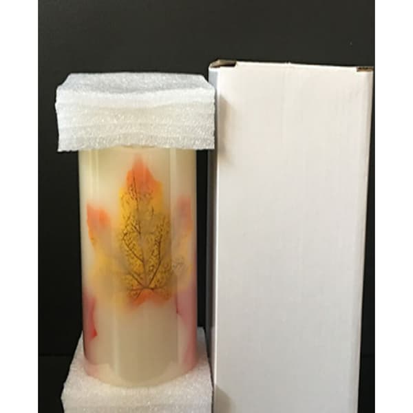 Blinkende LED-lys, 7,5x15cm ahornblad-simulering