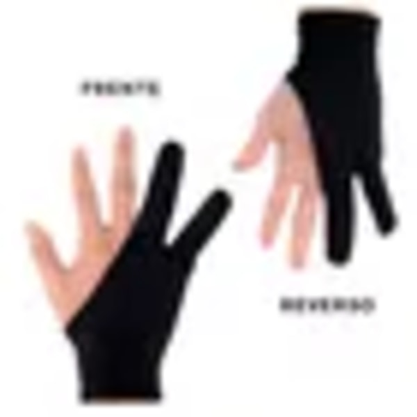 2-fingershansker Digital tegnebrett papirbeskyttelse F