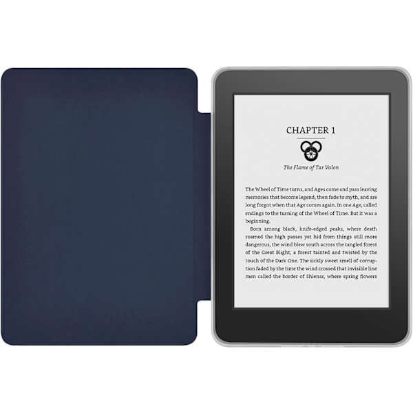 6-tums Kindle-fodral (11:e generationen - 2024), Ultraklart, Mjukt, Flexibelt, Transparent, TPU-baksida med automatisk sömn/vakna