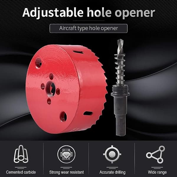 100 mm Bi-metall Hullsag, Heavy Duty, med Hullsagskaft