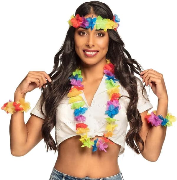 Rainbow Hawaii -setti, 4 osaa, asuste, kesä, ranta