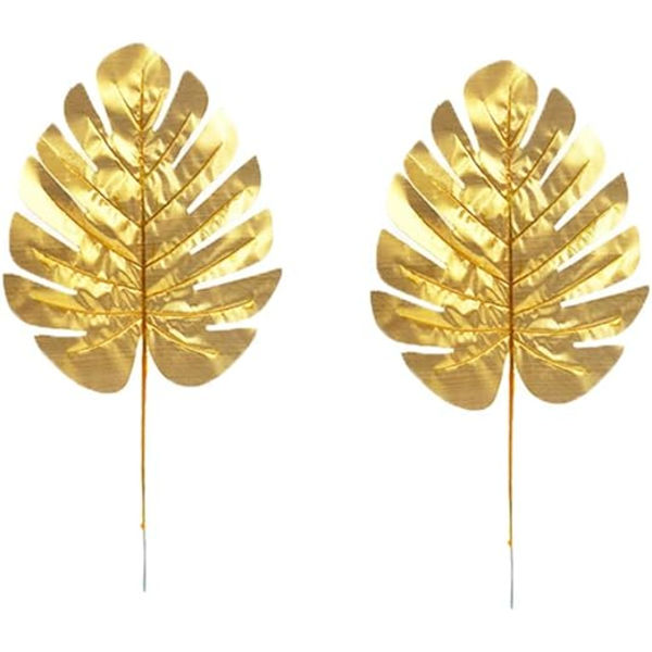 12 Pakk Dekorative Blad for Bryllupsgaver, Kunstig Palme