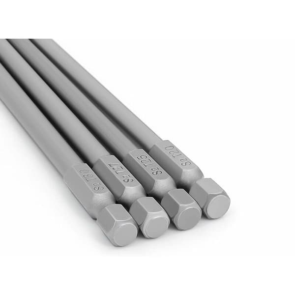 Sæt med 11 - Længde 100 mm lange Torx-bits til skruetrækker og el